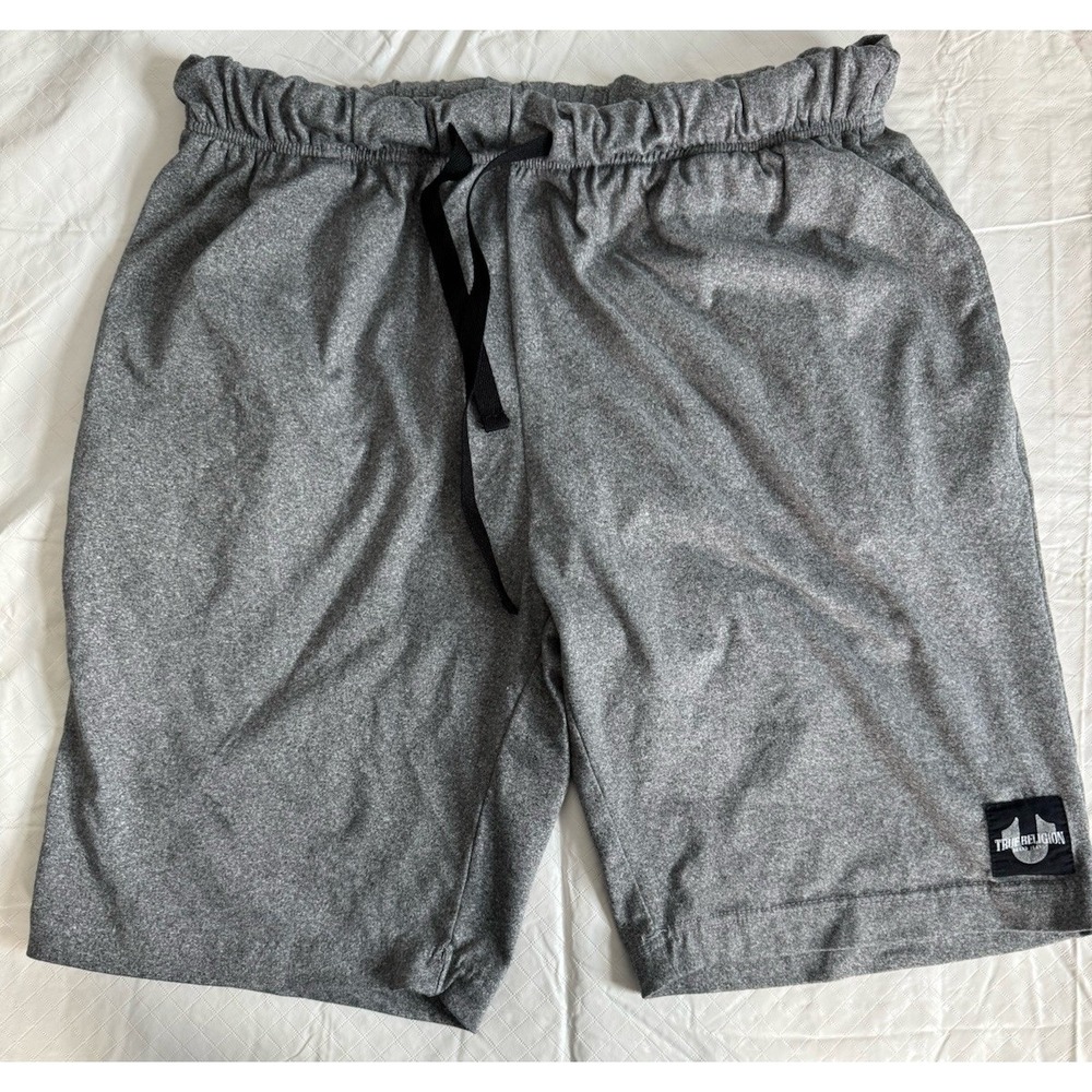 True Religion‎ Men's Loungewear Shorts Grey Size Medium